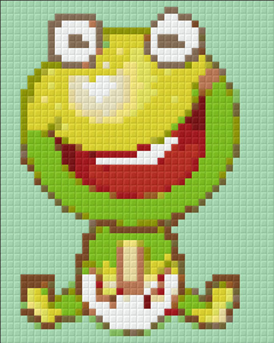 Frog One [1] Baseplate PixelHobby Mini-mosaic Art Kit